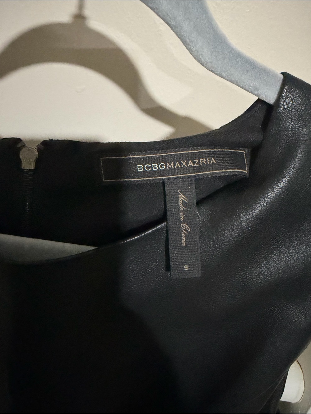BCBGMaxAzria Black Two-Tone Cutout Mini Dress - Picture 5 of 6